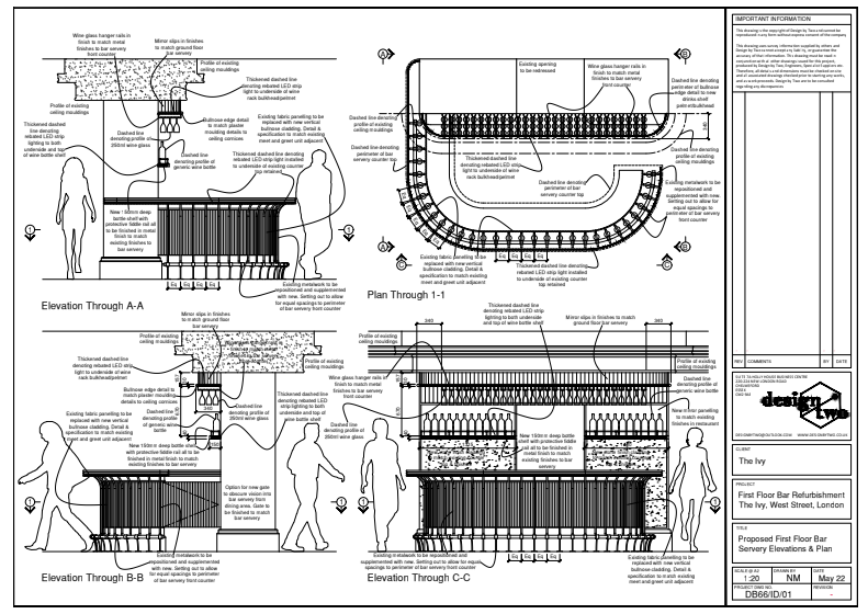 Bar Design Technical Drawing